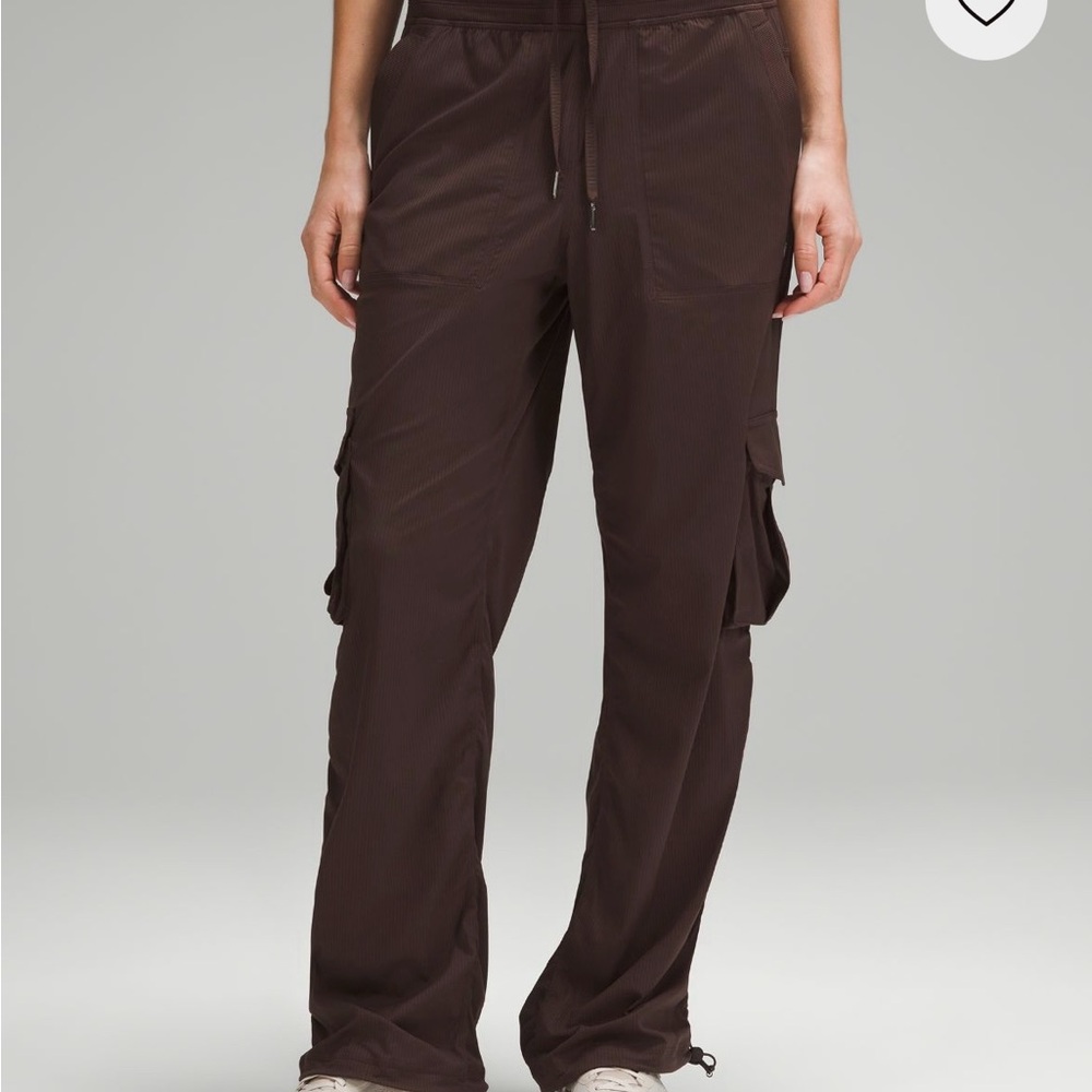 Lululemon Athletica espresso dance studio cargo pants